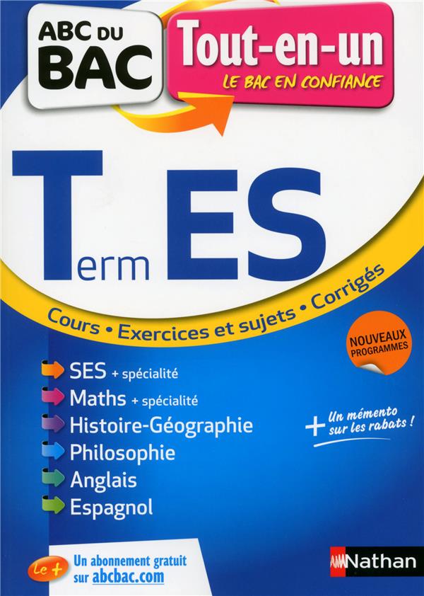 Tout en un terminale es abc du bac