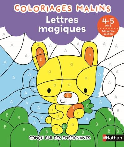 Lettres magiques ms - coloriages malins