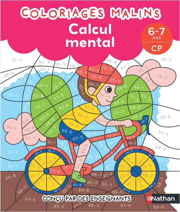 Calcul mental cp - coloriages malins