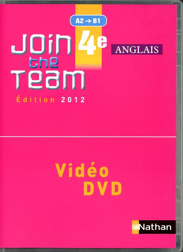 JOIN THE TEAM 4E 2012 DVD VIDEO CLASSE