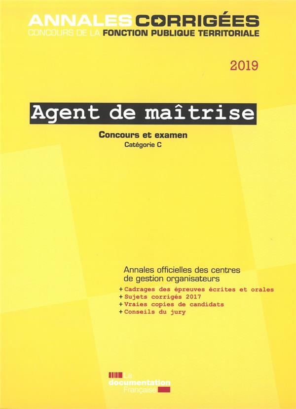 AGENT DE MAITRISE 2019 - CONCOURS