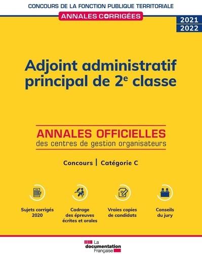 ADJOINT ADMINISTRATIF PRINCIPAL DE 2E CLASSE 2021 2022 - CONCOURS DE CATEGORIE C, CONCOURS EXTERNE,