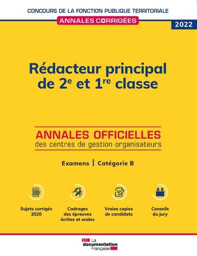 REDACTEUR PRINCIPAL DE 2E ET 1RE CLASSE 2022 - EXAMENS PROFESSIONNELS D'AVANCEMENT DE GRADE ET DE PR