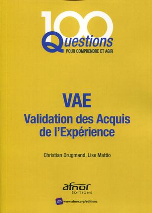 VAE - VALIDATION DES ACQUIS DE L'EXPERIENCE.