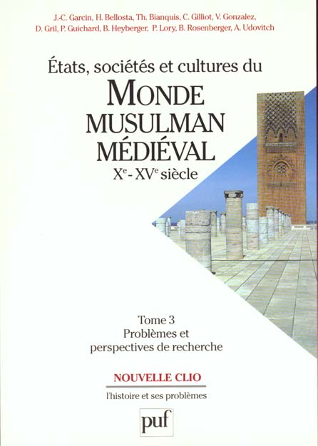 Etats, societes et cultures du monde musulman medieval (xe-xve siecle). tome 3 - problemes et perspe