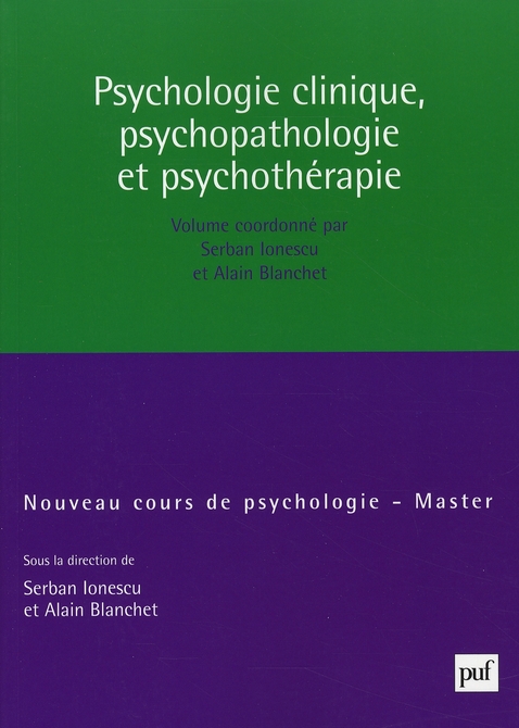PSYCHOLOGIE CLINIQUE, PSYCHOPATHOLOGIE ET PSYCHOTHERAPIE - MASTER