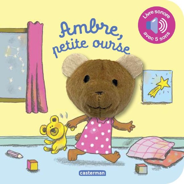 Mes livres marionnettes sonores - ambre, petite ourse - livre sonore a partir de 1 an