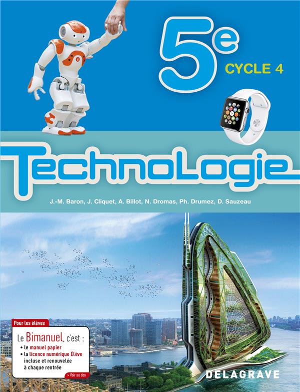 TECHNOLOGIE 5E ELEVE BIMANUEL 2017