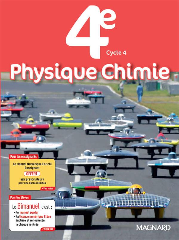 Physique-chimie 4e (2017) - bimanuel - bimanuel magnard : le manuel papier + la licence numerique el