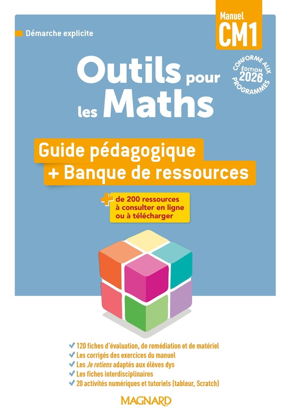 Outils pour les maths cm1 (2026) - guide pedagogique du manuel + banque de ressources