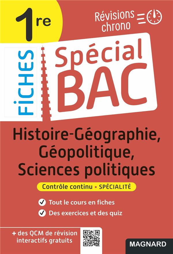 Special bac fiches histoire-geo, geopolitique, sciences po 1re bac 2022 - tout le programme en 51 fi