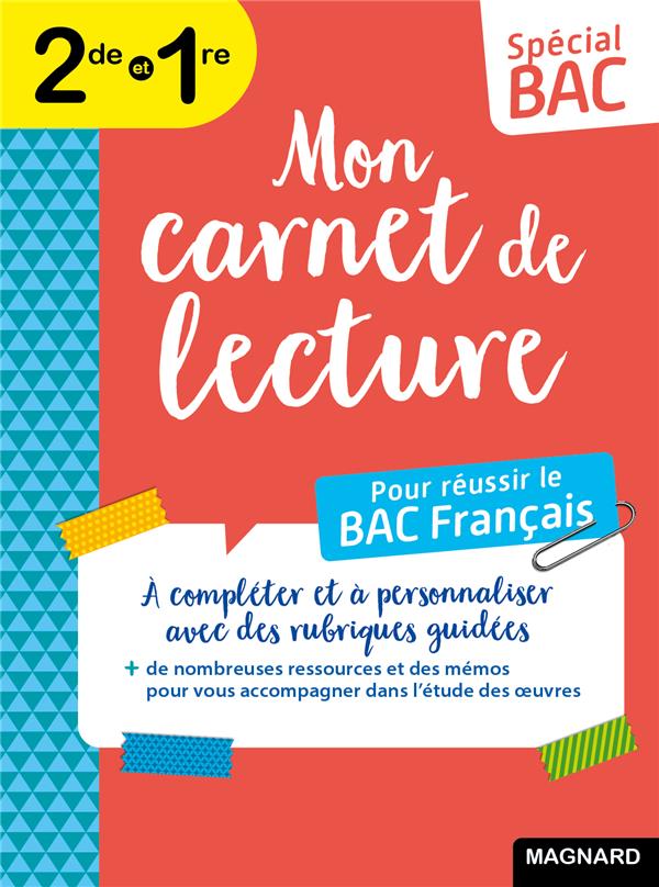 Special bac mon carnet de lecture bac francais - toutes mes lectures en un seul carnet !