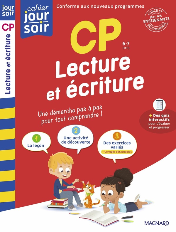 Lecture et ecriture cp - cahier jour soir - concu et recommande par les enseignants
