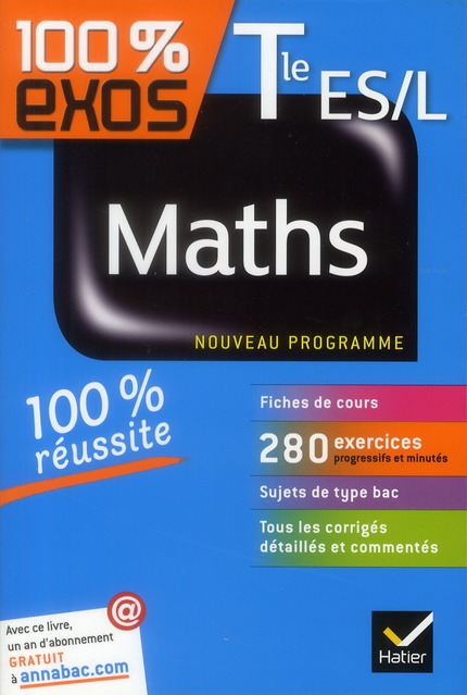 Maths tle es, l - exercices resolus - terminale es, l