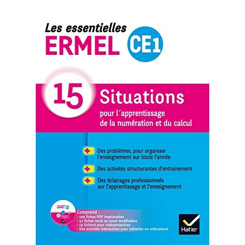 Les essentielles ermel - maths  ce1 ed. 2017 - guide + cdrom