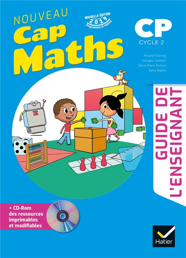 Cap maths cp ed. 2019 guide pedagogique + cd rom