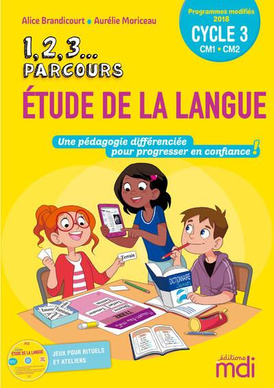 1,2,3 parcours... etude de la langue - francais - fichier cm1-cm2 + cd 2019