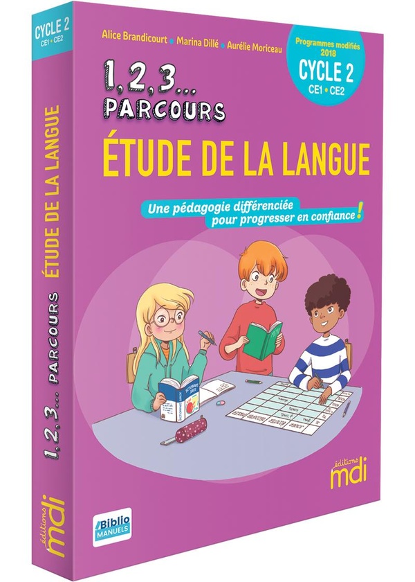 Mdi - 1,2,3 parcours... etude de la langue - fichier ce + cd 2020