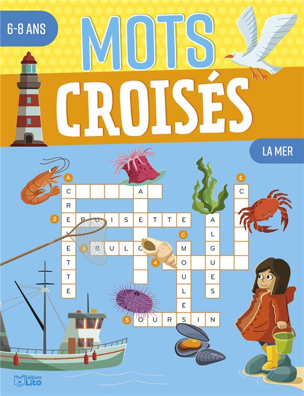 Mots croises 6-8 ans la mer
