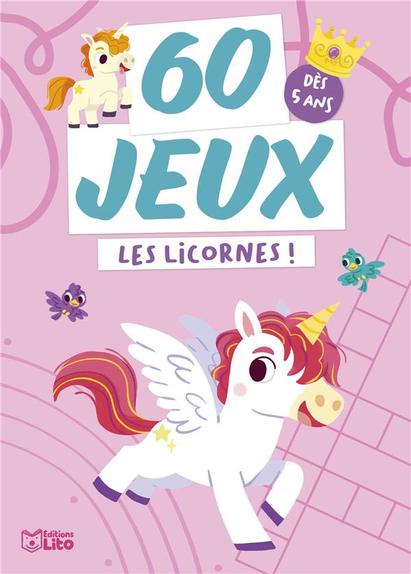 Bloc 60 jeux les licornes