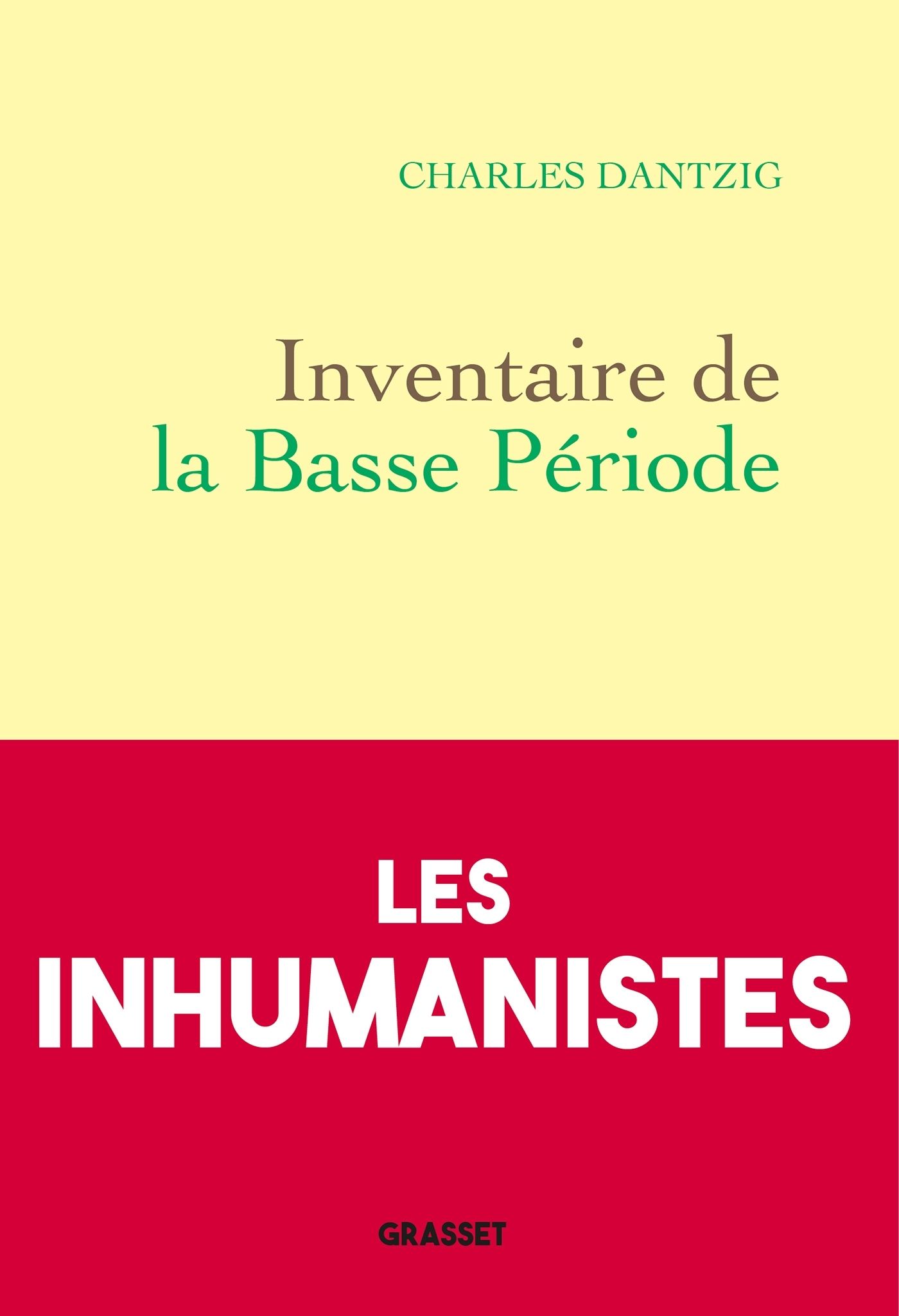 Inventaire de la basse periode
