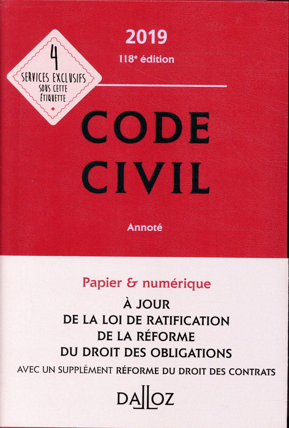 Code civil 2019, annote - 118e ed.