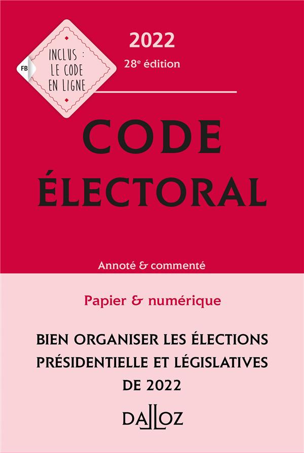 Code electoral 2022, annote