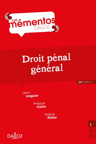 Droit penal general. 24e ed.