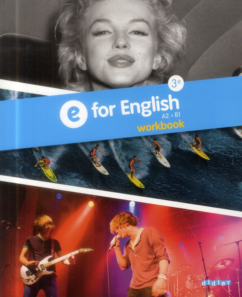 E FOR ENGLISH 3E - ANGLAIS ED.2014 - WORKBOOK
