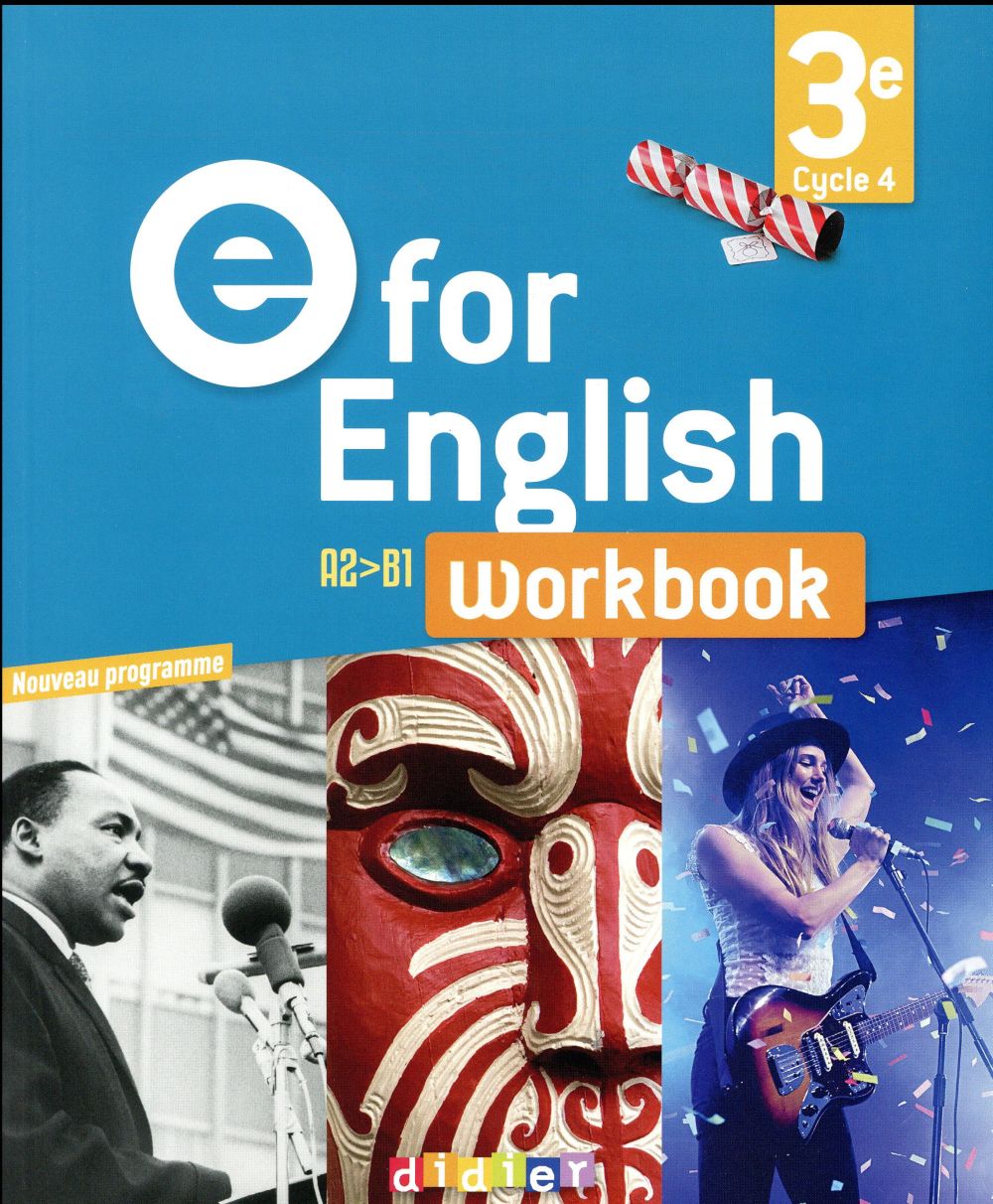 E FOR ENGLISH 3E (ED. 2017) - WORKBOOK - VERSION PAPIER
