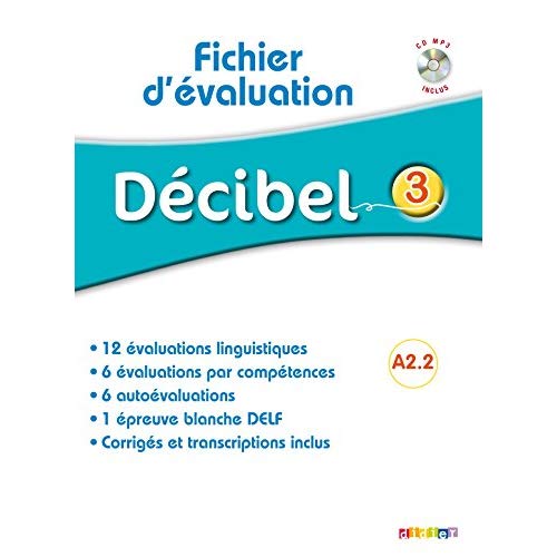 Decibel 3 niv. a2.2 - fichier d'evaluation + cd