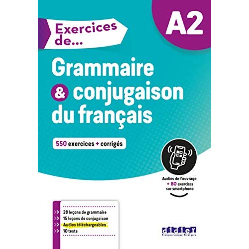 Exercices de grammaire et conjugaison a2 - livre