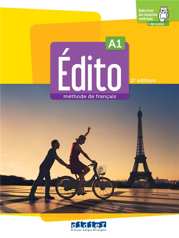 Edito A1 - 2e edition (2022) - livre de l'élève + didierfle.app