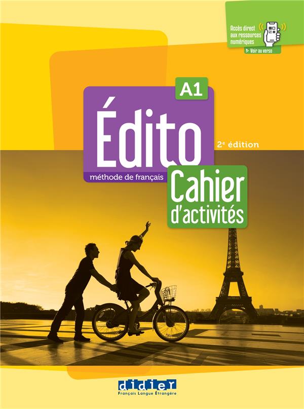 Edito A1 - 2e edition (2022) - Cahier d'activités + didierfle.app