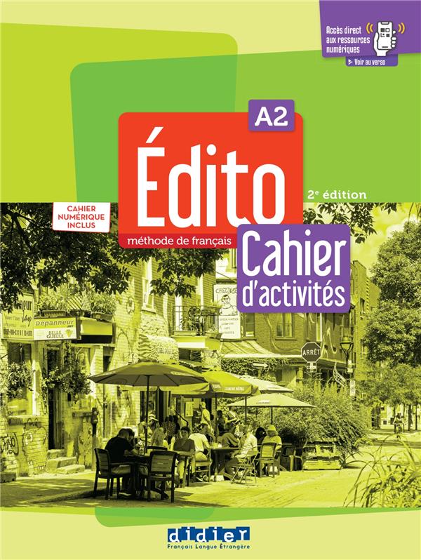 Edito A2 -  2e édition (2022) - Cahier d'activités + Cahier numérique + didierfle.app