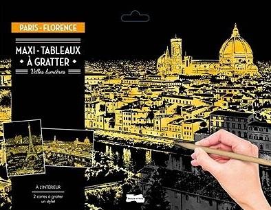 MAXI-TABLEAUX A GRATTER PARIS-FLORENCE