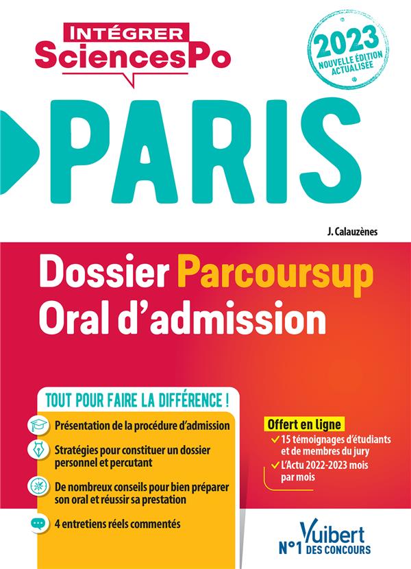 SCIENCES PO PARIS - DOSSIER ET ORAL - ADMISSION 2023 - PROCEDURE DE SELECTION - FIL D'ACTU MOIS PAR