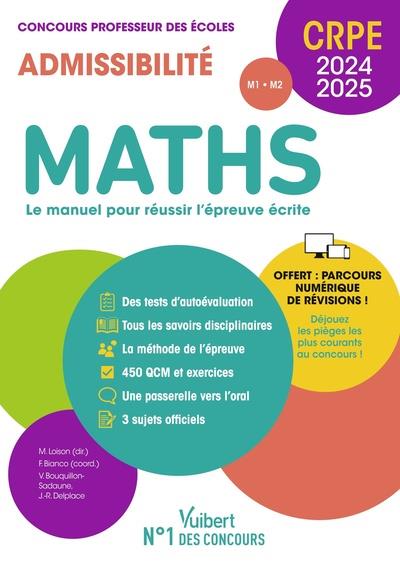 MATHS - CRPE 2024-2025 - EPREUVE ECRITE D'ADMISSIBILITE - CONCOURS PROFESSEUR DES ECOLES - SUJET 202