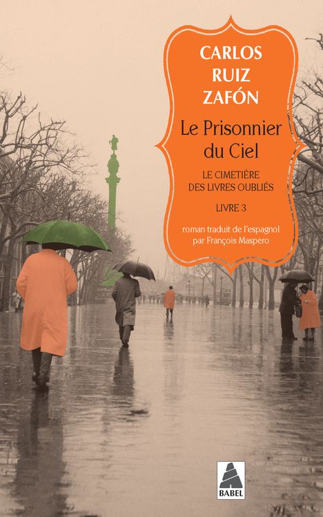 Le prisonnier du ciel - le cimetiere des livres oublies 3