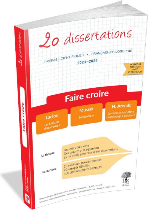 20 DISSERTATIONS DE FRANCAIS SUR LE THEME 2023-2024 EN PREPA SCIENTIFIQUE