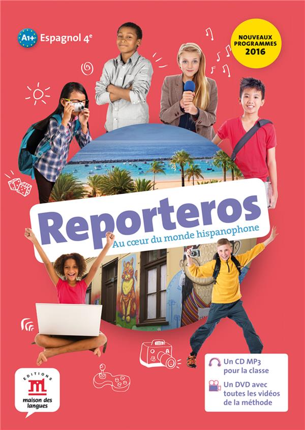 REPORTEROS 4E - PACK CD + DVD - AU COEUR DU MONDE HISPANOPHONE