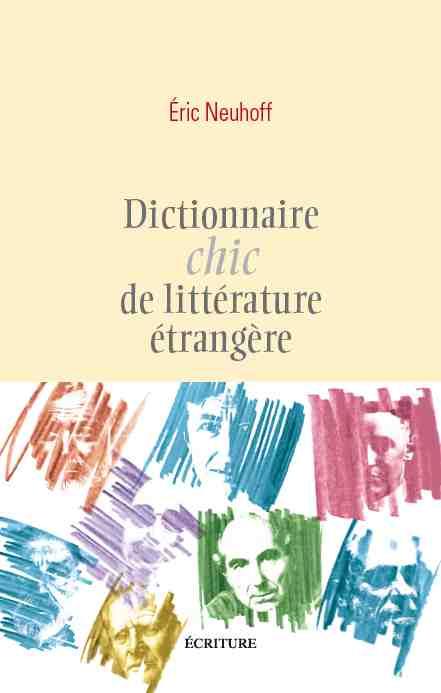 Dictionnaire chic de litterature etrangere