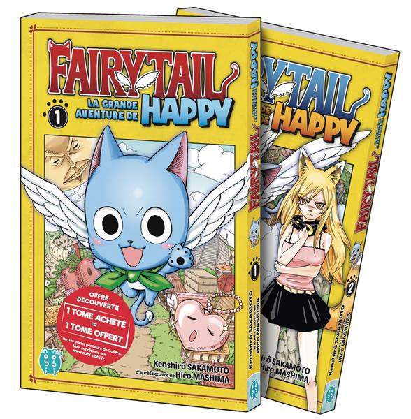 Fairy tail - la grande aventure de happy - pack decouverte tomes 1 et 2 - fairy tail - la grande ave