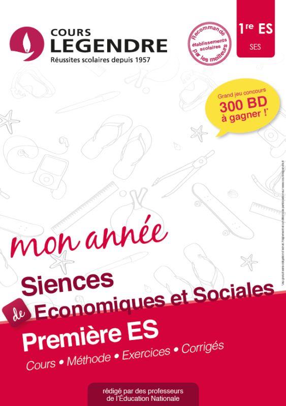 Mon annee de sciences economiques & sociales 1ere s : cours, methode, exercice