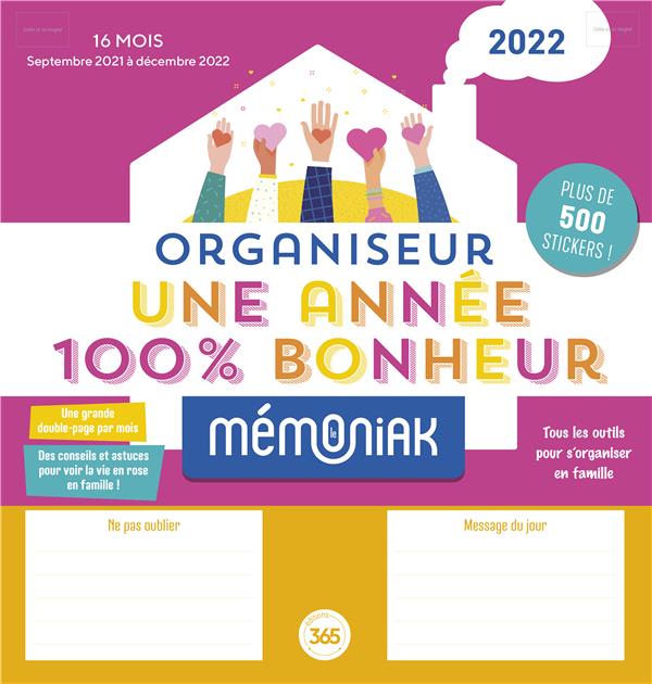 Organiseur une annee 100 % bonheur memoniak 2021-2022