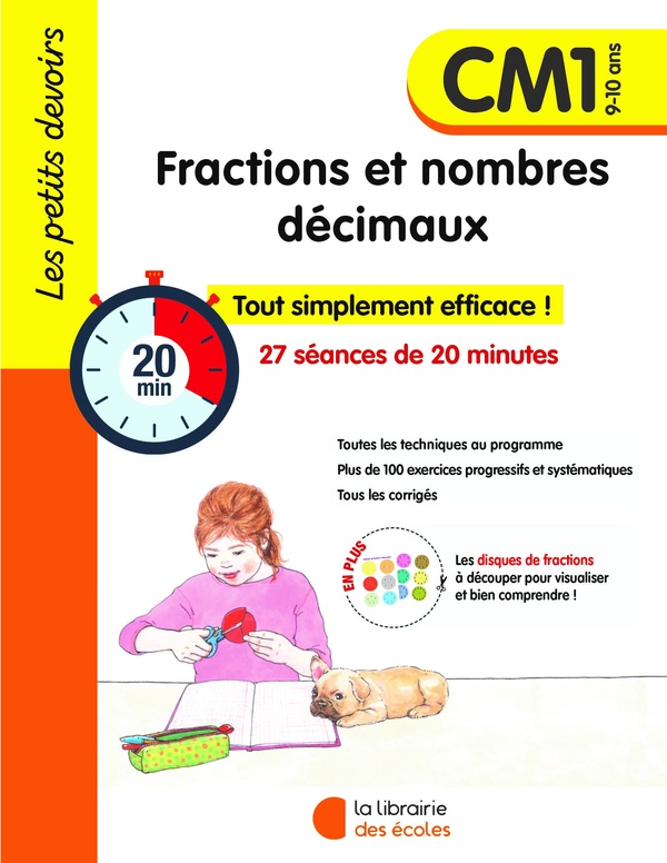 Les petits devoirs - fractions et nombres decimaux cm1