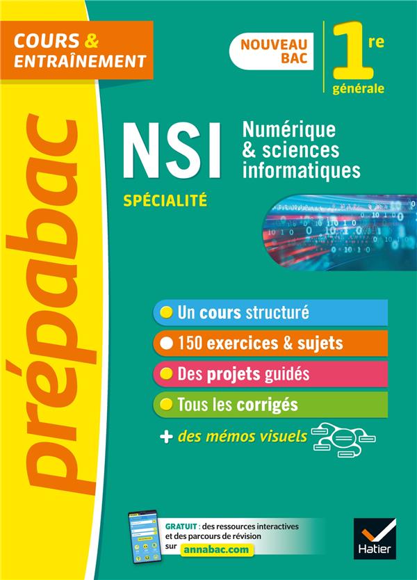 Prepabac nsi 1re generale (specialite) - nouveau programme de premiere