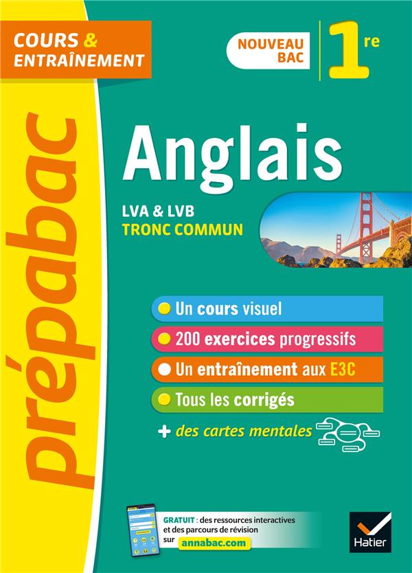 Anglais 1re (tronc commun) - prepabac - nouveau programme de premiere 2019-2020