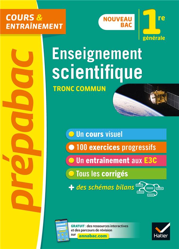 Prepabac enseignement scientifique 1re generale - nouveau programme de premiere