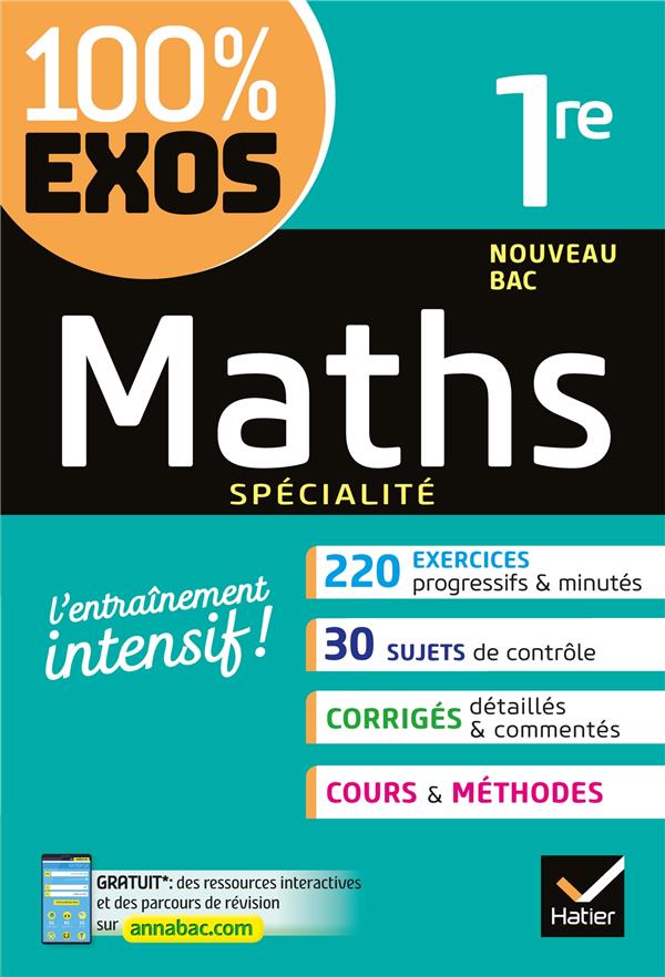 Maths 1re generale (specialite) - exercices resolus - premiere